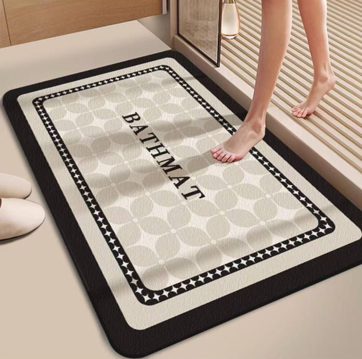 Diatom mud absorbent floor mat , anti slip, quick drying