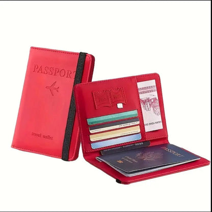 Leather passport holder wallet