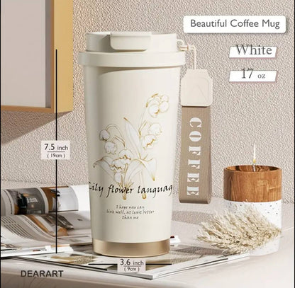 Portable Thermal traveling Vaccum insulated Tumbler cup
With Handle & straw lid