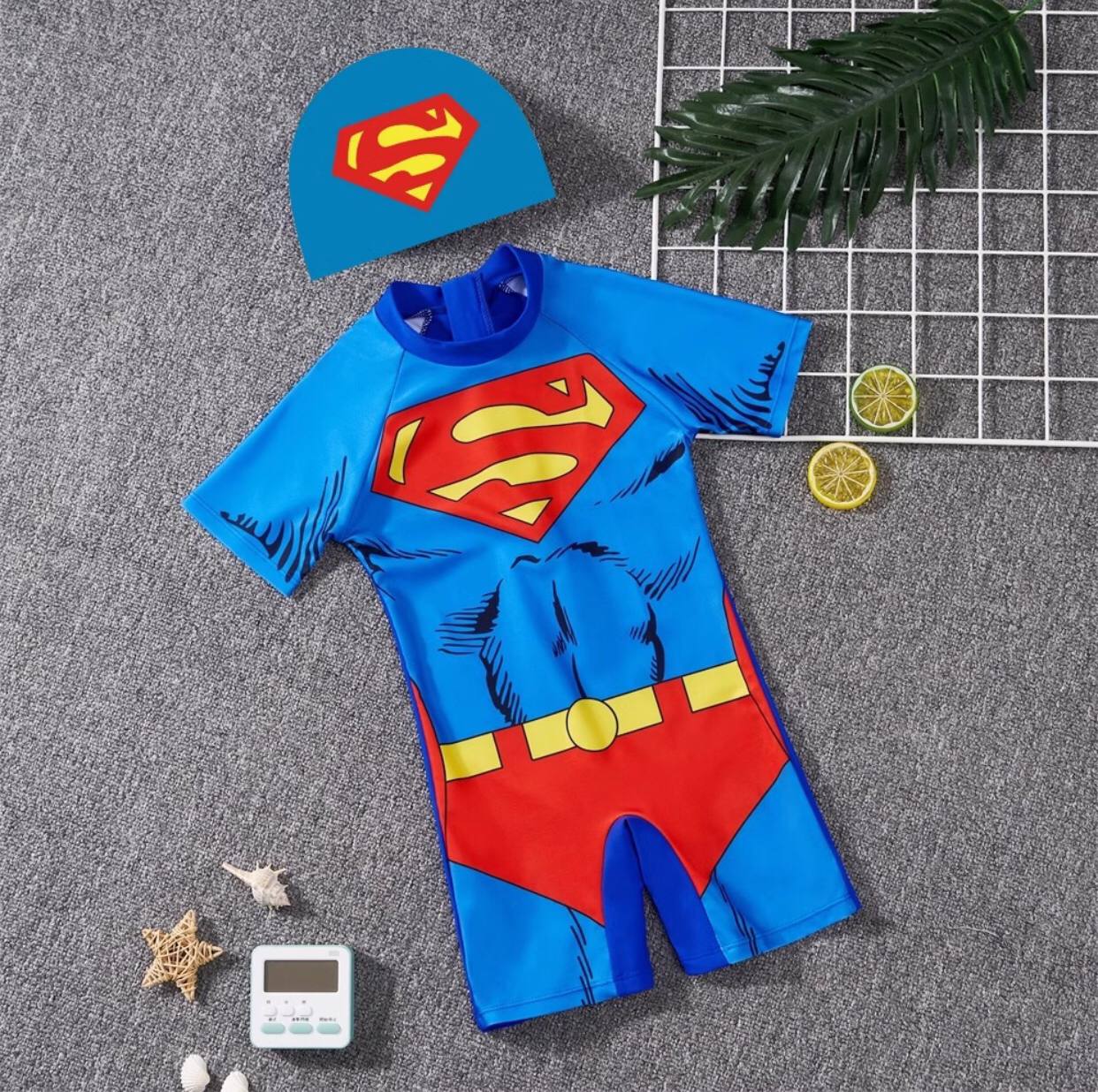 Kids cartoon Themed Swimming costumes with Cap