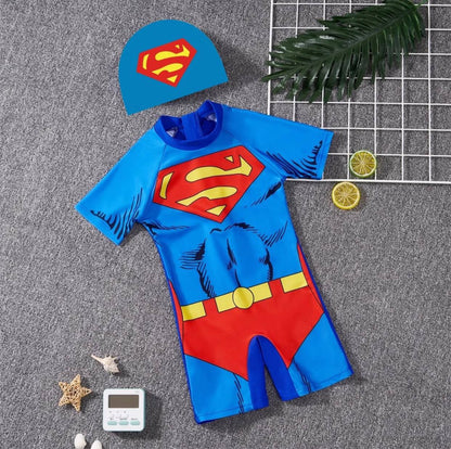 Kids cartoon Themed Swimming costumes with Cap
