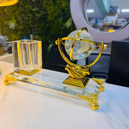 Crystal Pen Holder Set for office Table Decoration