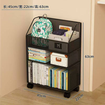 Multipurpose bookshelf stand with wheels