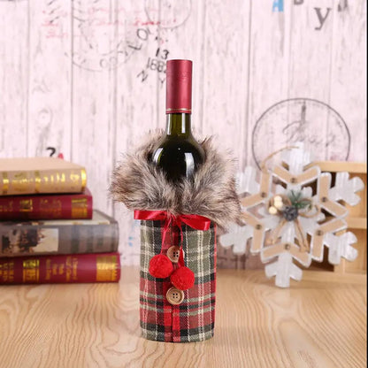CHRISTMAS WINE BOTTLE COVER