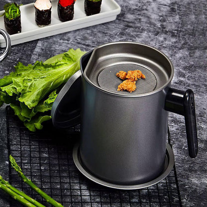 1.5 Oil  metallic black sieve.