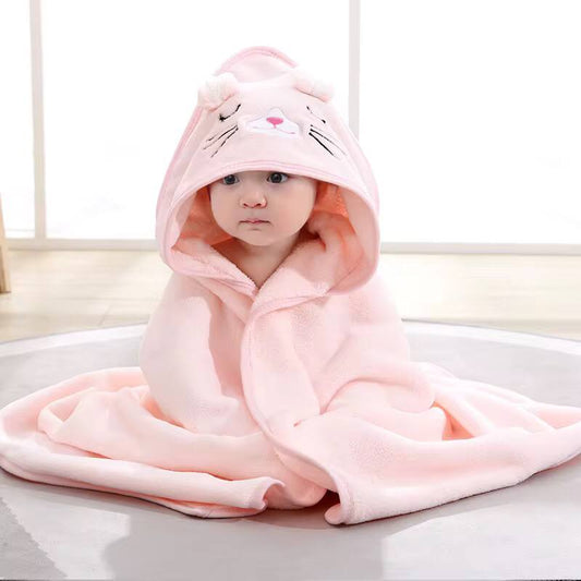 Animal print Baby Bath Hooded towels