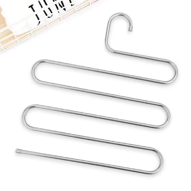 Space saving Heavy Stainless steel trouser organizer .