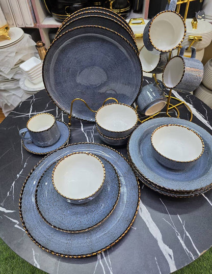 36pcs Dinner set. Elegant Luxury European Kiln Porcelain Dinner set.