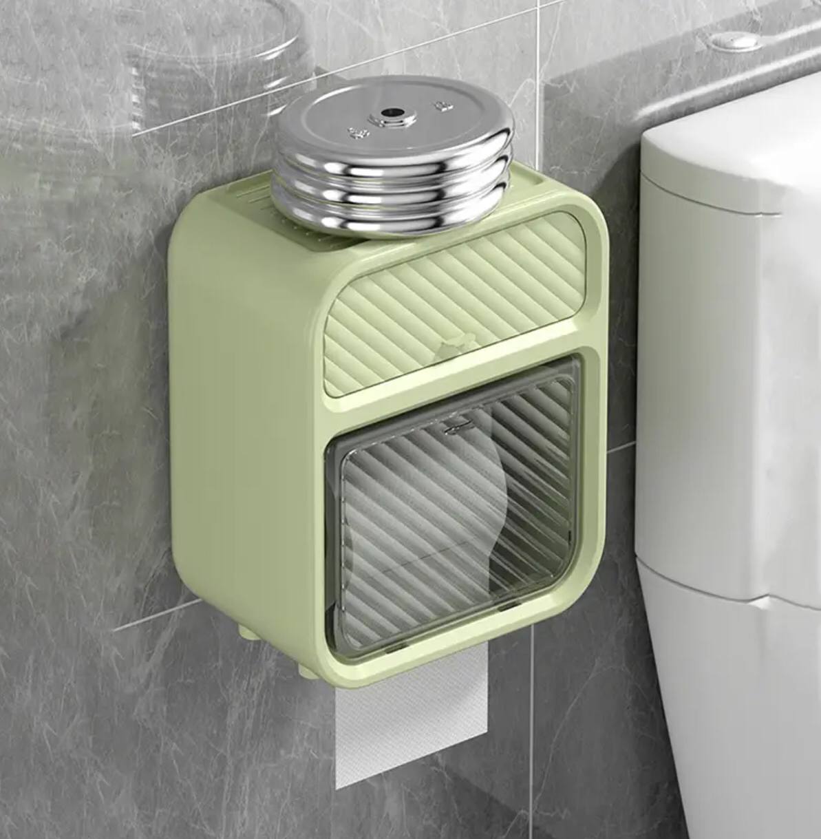 Space-Saving Wall-Mounted Tissue Box Holder