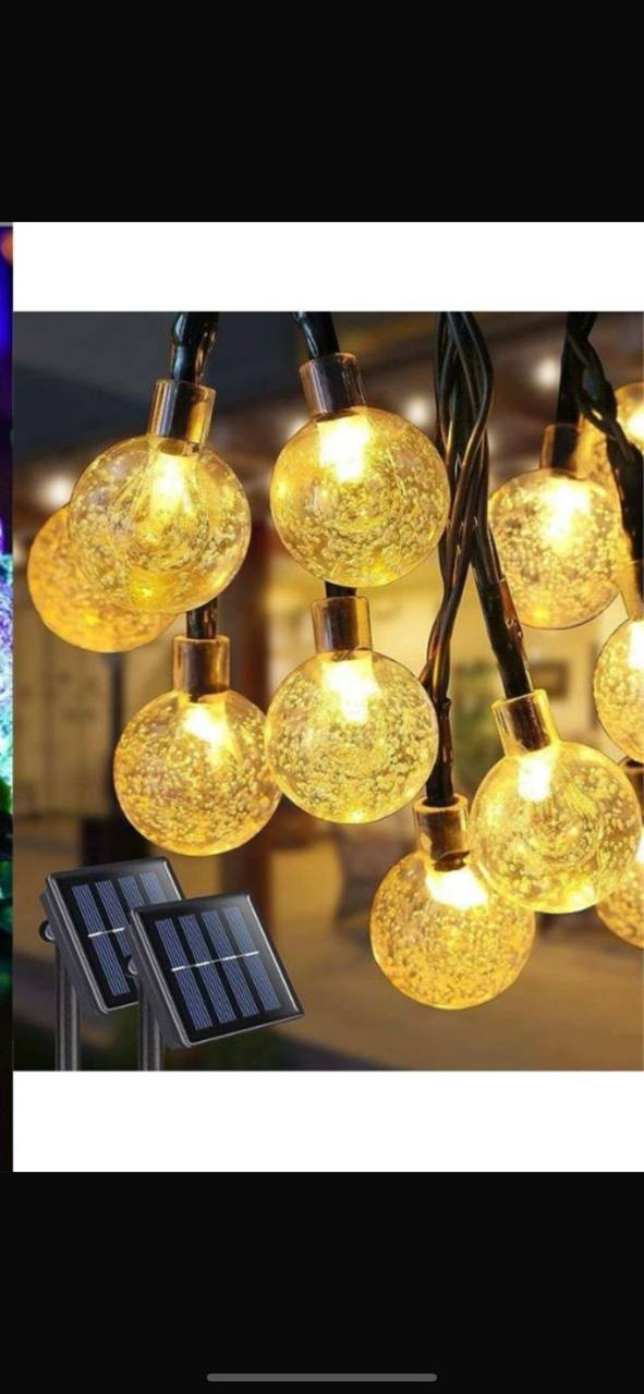 Solar Powered Outdoor Ball Lights Christmas Edition