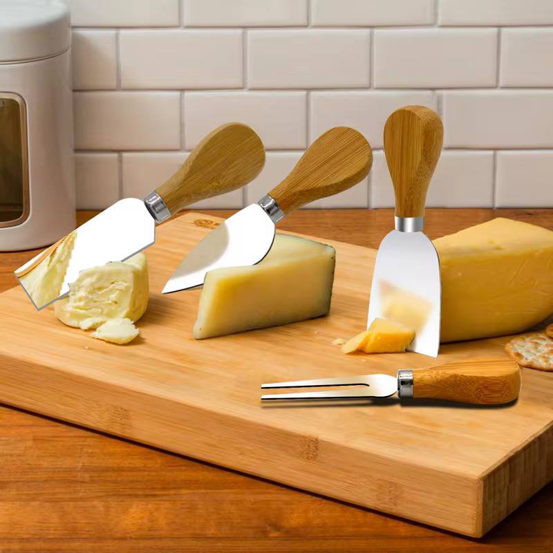 Butter Tray Set with Built-in Knives