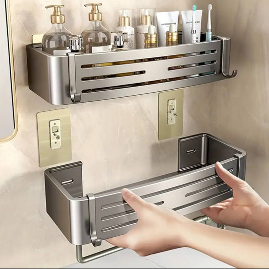 Aluminum wall mounted Bathroom Shelf Set