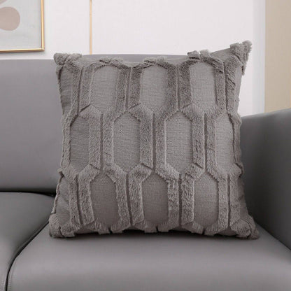 Soft Solid Fluffy Cushion Cover