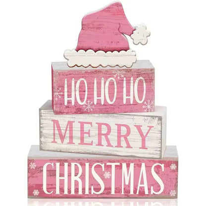 Rustic Wooden Christmas Table Decor