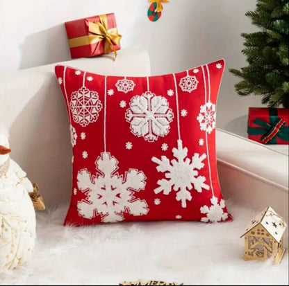 6pc Christmas Themed Pillow Covers
