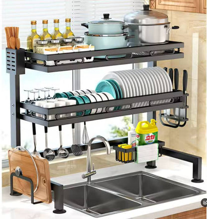 2 layer  over the sink dish drainer