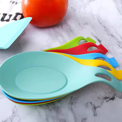 Silicone spoon rest