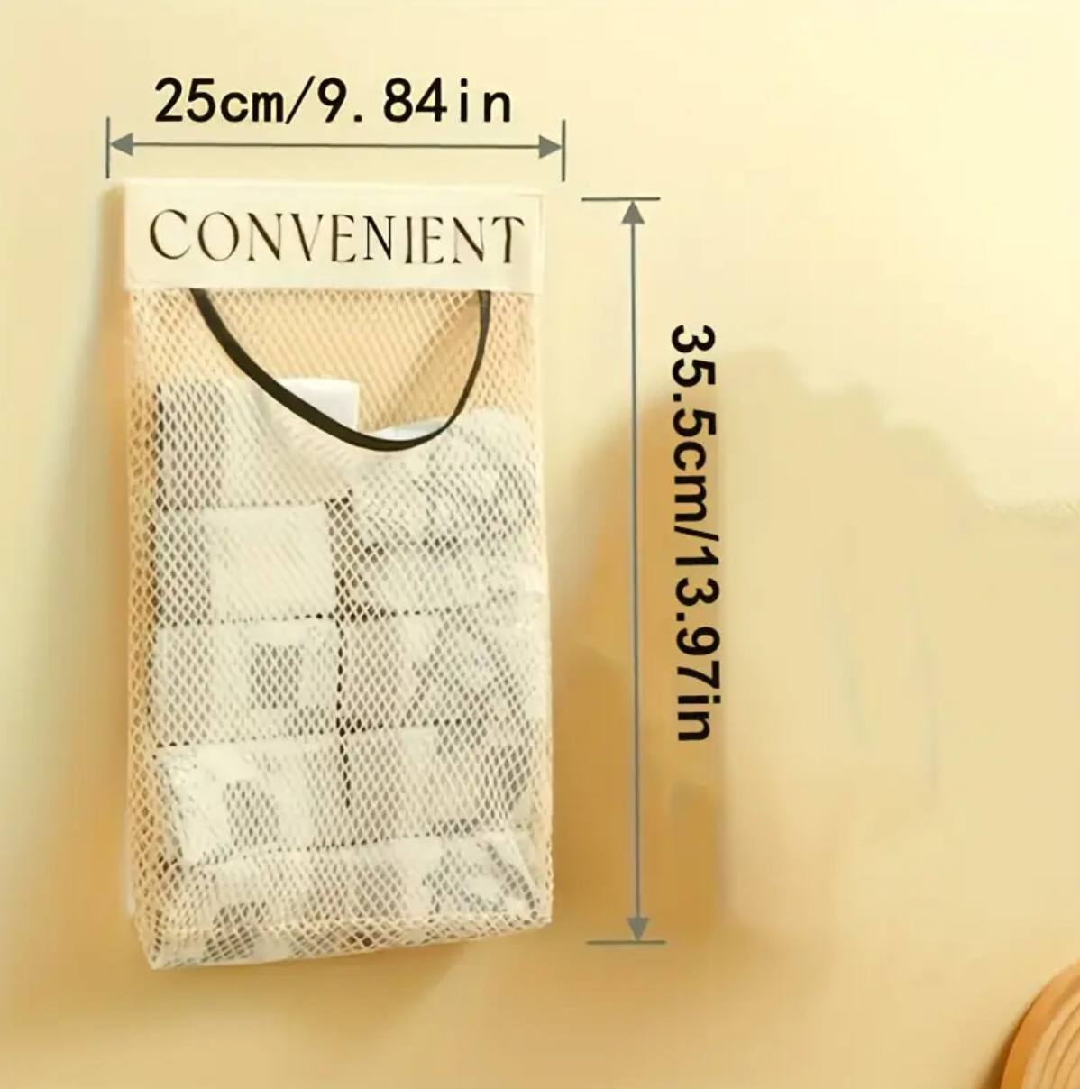 Mesh Hanging Storage Bags/Kitchen Garbage Bag Storage.