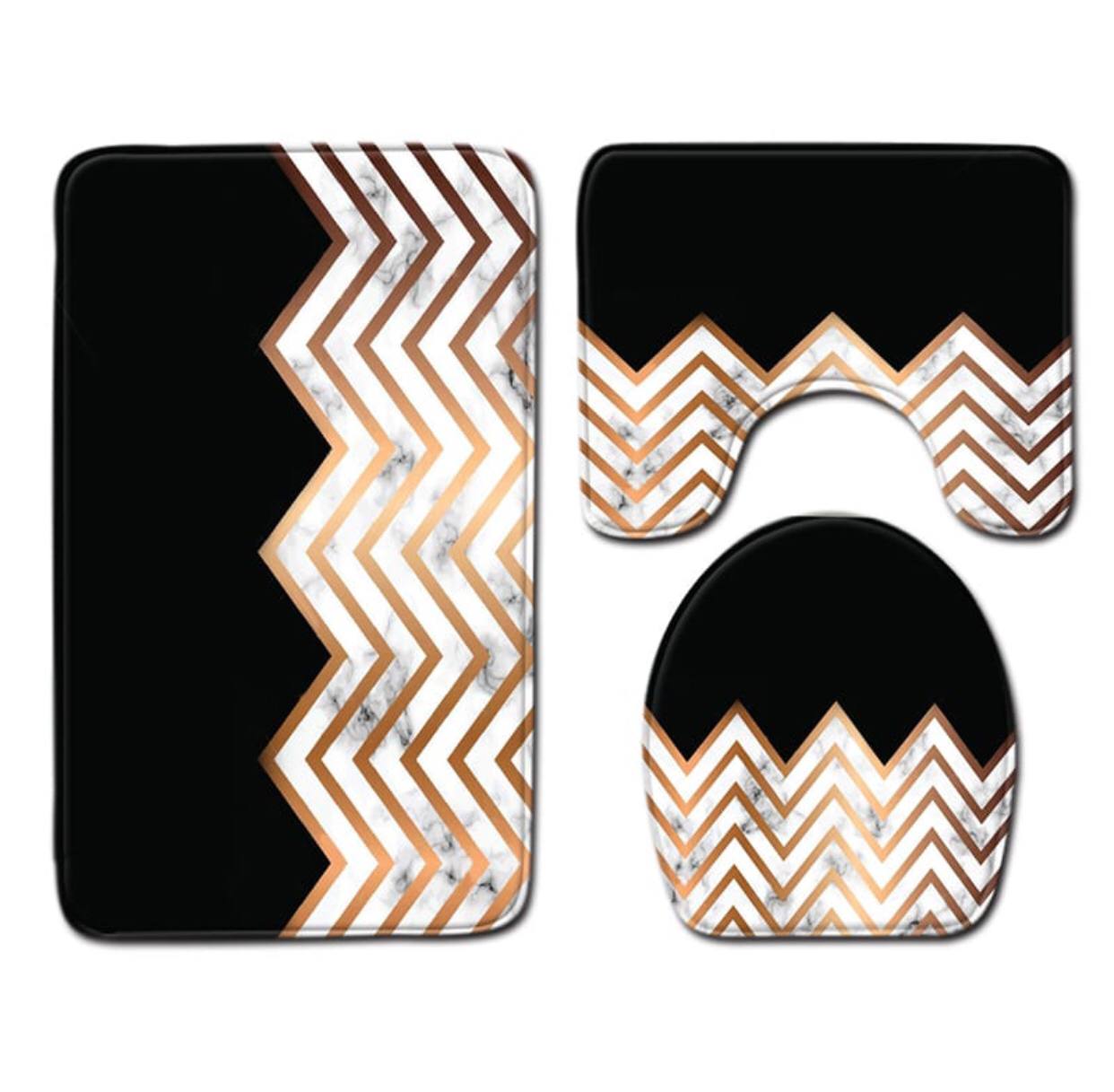 3 in 1 3D Bathroom toilet mats(big size)