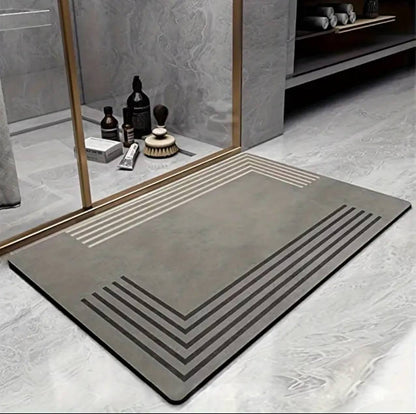 Rectangular Antislip absorbent bathroom mat