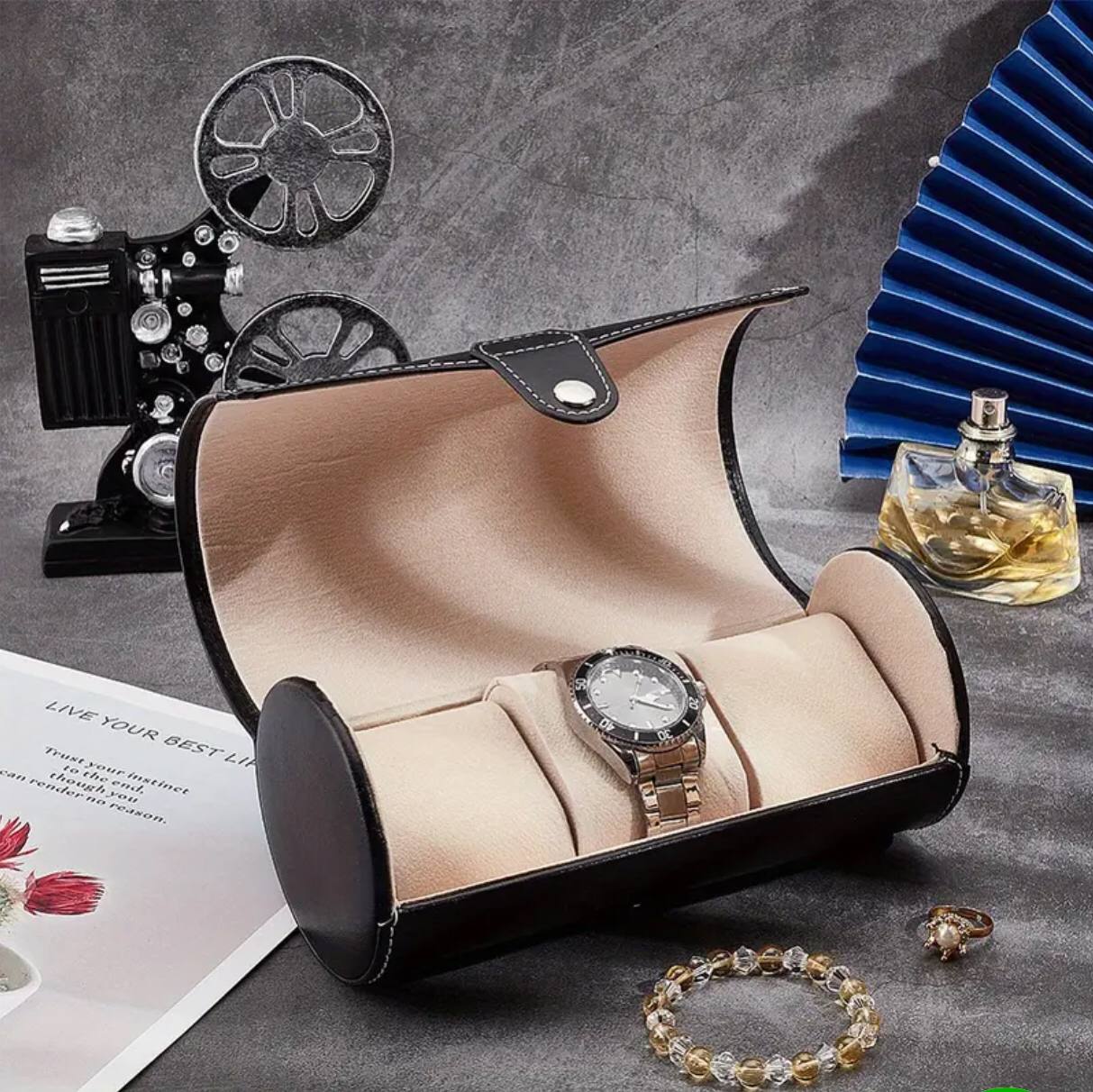 3 Slot watch storage case.