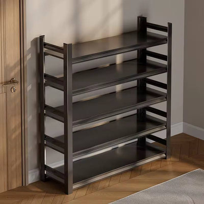 Space saving 5 layer full metallic shoe rack