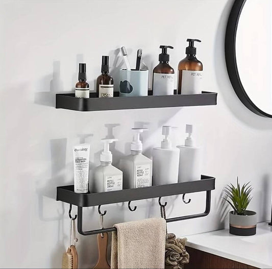Rectangular Bathroom Rack With Towel Bar