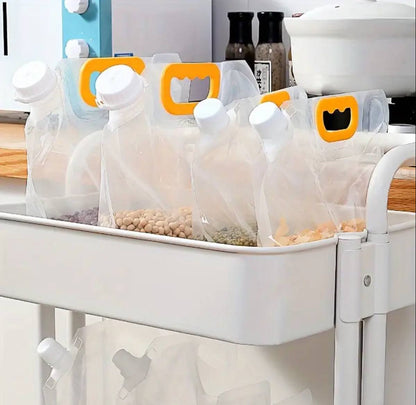 Transparent Sealed Packaging Bag Grains Moisture-proof Portable Storage Bag Kitchen Food