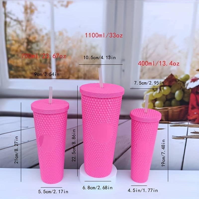 3in1 Starbucks studded tumbler set