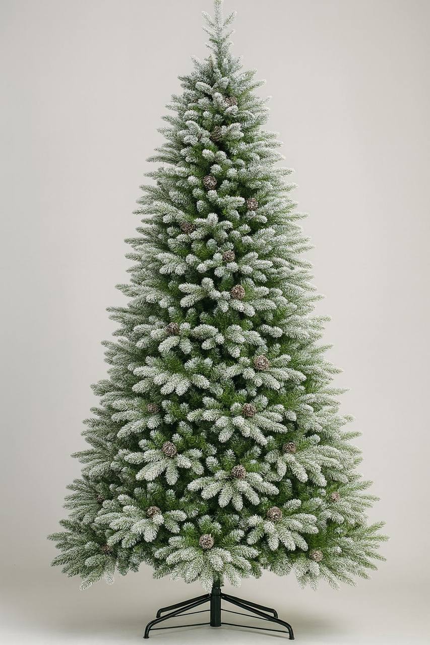PREMIUM PINE SNOW FLOCKED TREE WITH CONE

high quality with 3000 leaves