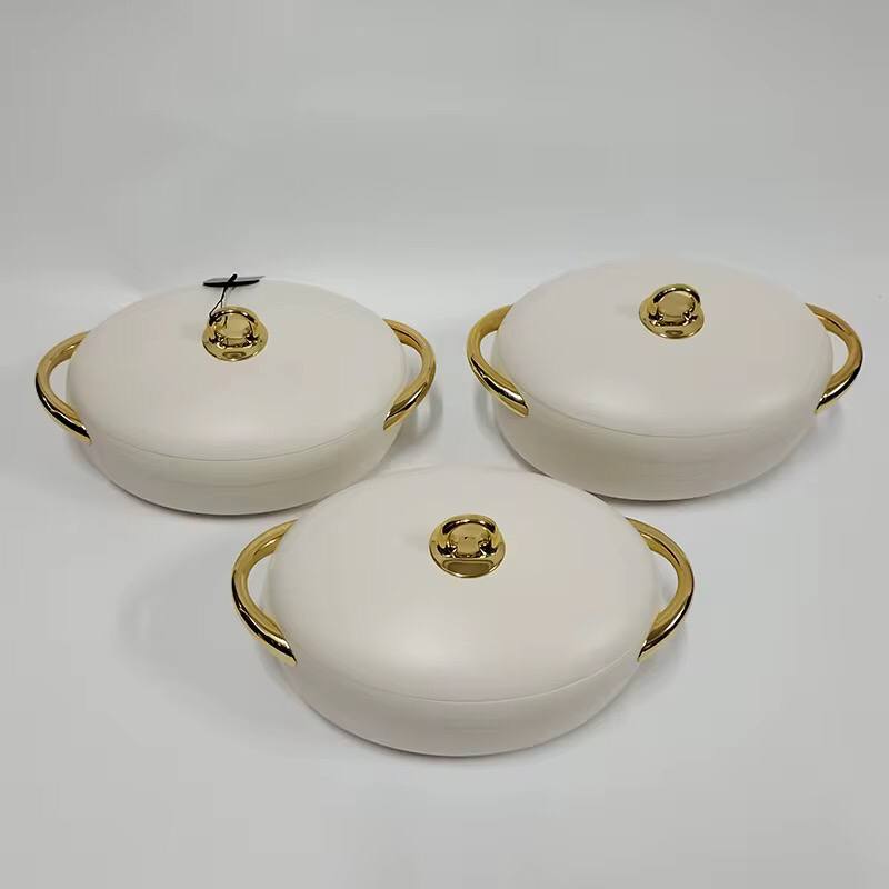 LUXURIOUS  insulated hotpots set OVAL