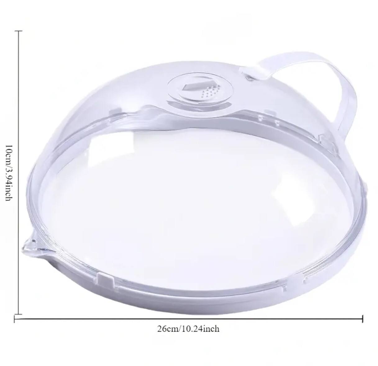 Heavy microwave cover with white handle