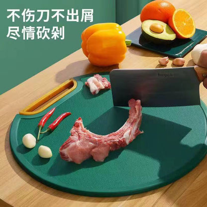 The divinext imex plastic round chopping board.