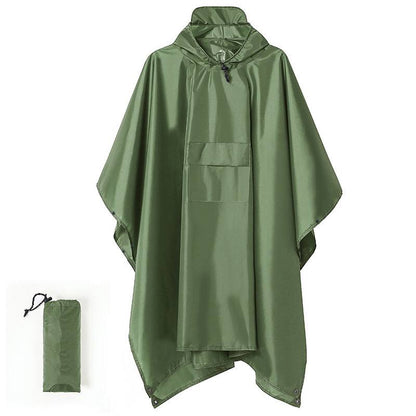 High quality unisex adult rain poncho with cap