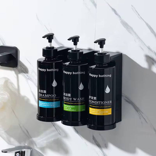 Refillable Wall Mounted Soap/shampoo /showergel Dispenser 3pcs