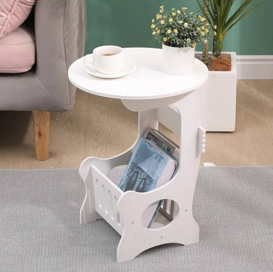 MINI ROUND SIDE TABLE/ BEDSIDE TABLE