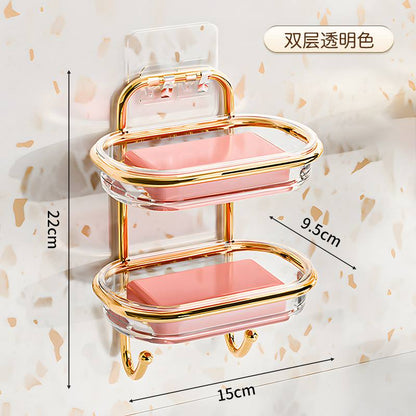 Luxury Double-Layer Wall Mounted Soap Holder