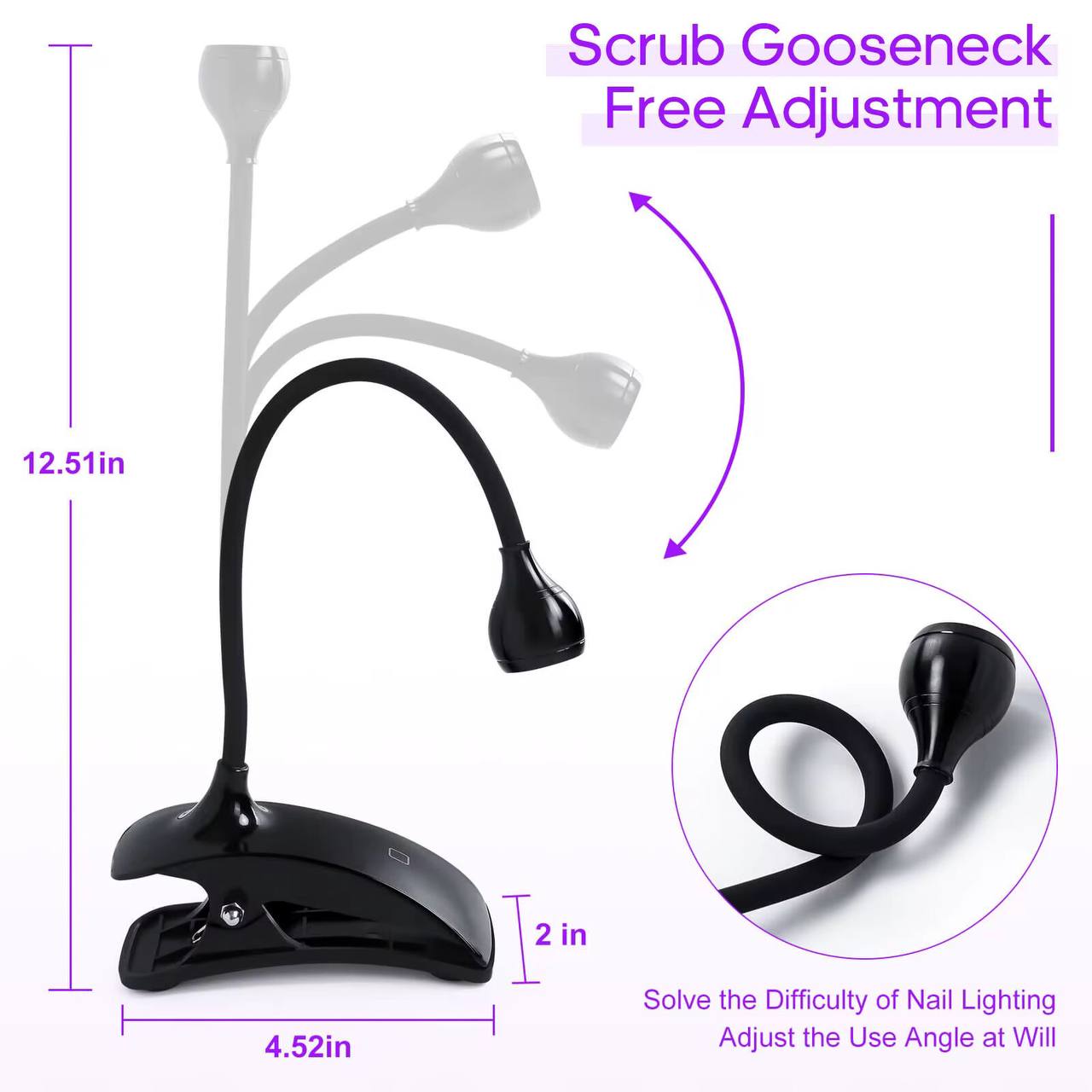 Portable UV nail polish lamp