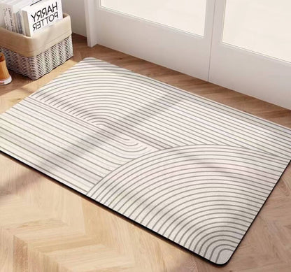 Geometric pattern door/bath mat