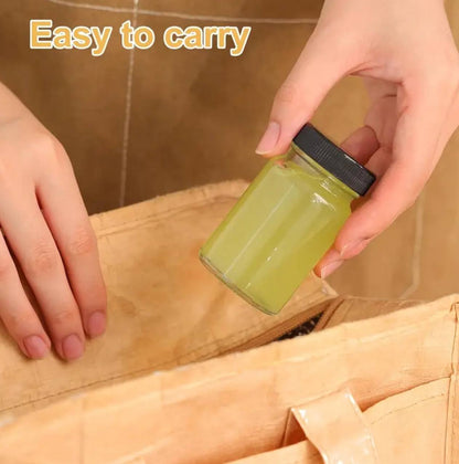 Set of 6 Gingershots Glass Bottles