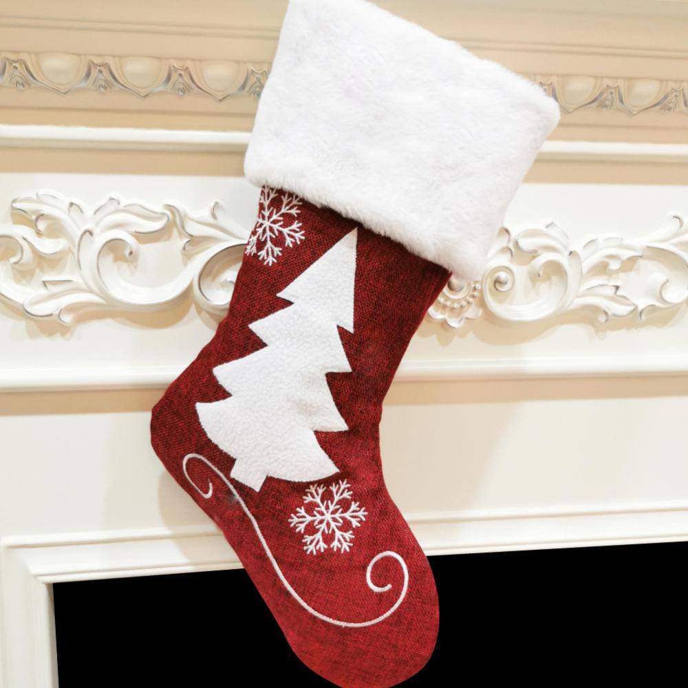 Large Christmas Stocking Socks Decorations For Home Christmas Ornament